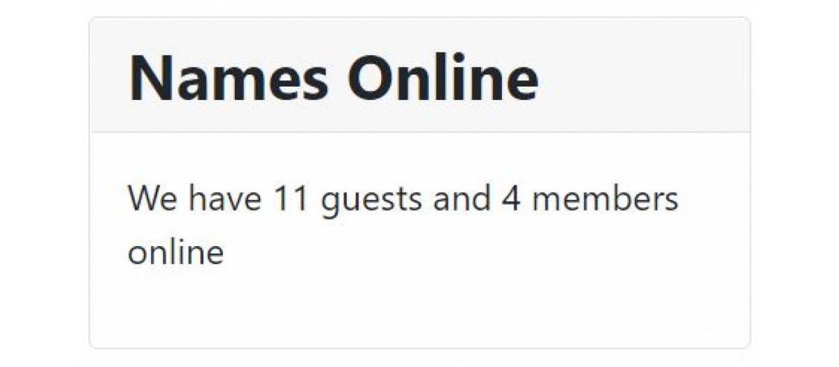 آمار کاربران مهمان و آنلاین