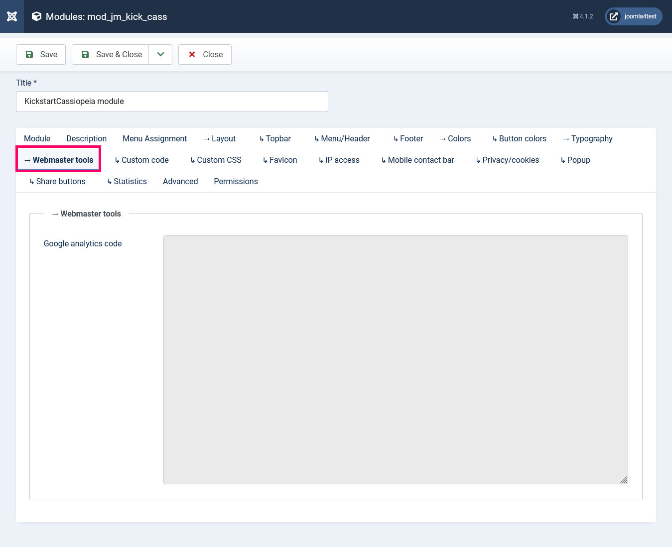 تب انتشار کد های گوگل آنالیتیکس